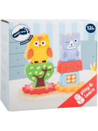 small foot Steckspiel Katze und Eule