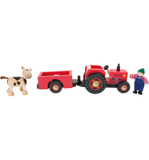small foot Traktor mit Anhänger Bauernhof