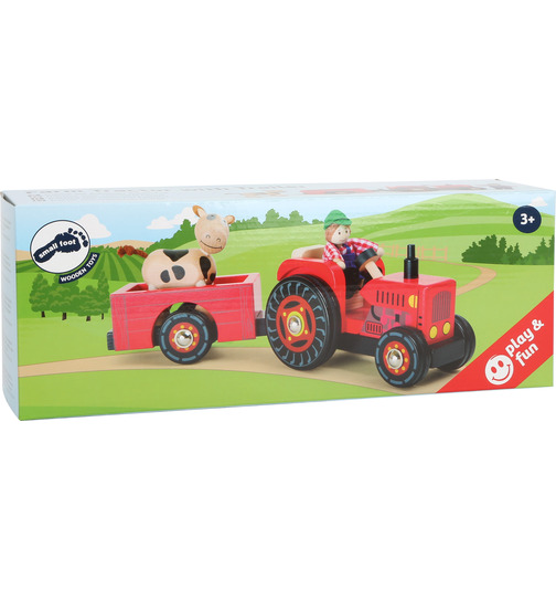 small foot Traktor mit Anhänger Bauernhof