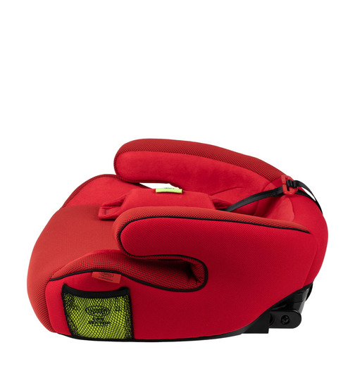HEYNER SafeUpFix Comfort XL Kindersitz Sitzerhöhung mit Isofix Racing Red