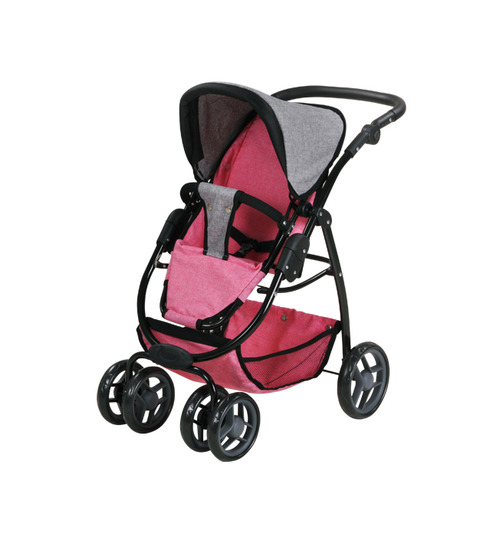 Knorrtoys Puppenwagen Coco Jeans-Pink