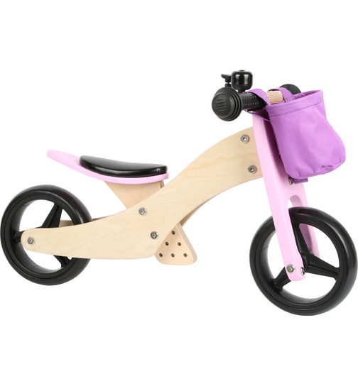 small foot Laufrad-Trike mit Tasche Rosa