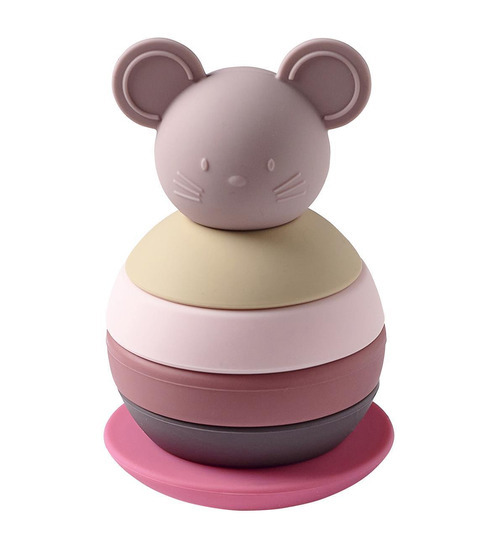 Nattou Silicon Stehaufmnnchen Maus rosa-pink
