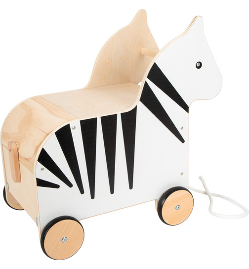 small foot Spielzeugkiste mit Rollen Wildlife Zebra