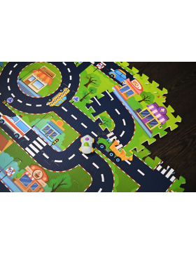 knorrtoys Puzzlematte Straße 12-teiliig