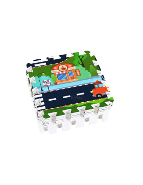 knorrtoys Puzzlematte Straße 12-teiliig