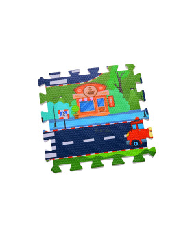 knorrtoys Puzzlematte Straße 12-teiliig