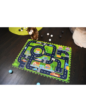knorrtoys Puzzlematte Straße 12-teiliig